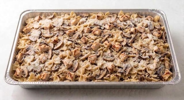 Chicken Mushroom Tray (12-15 servings).