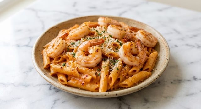 Shrimp Alla Rosa.