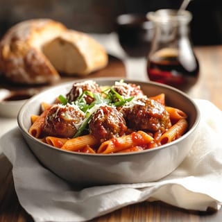 GF Meatballs Marinara (Gluten Free Pasta, Meat Balls, Pomodoro Sauce, Scallions, Parmesan) copy