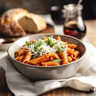 GF Penne Marinara (Gluten Free Penne Pasta, Homemade Tomato Sauce)